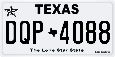 TX license plate DQP4088