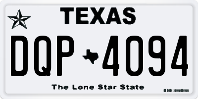 TX license plate DQP4094