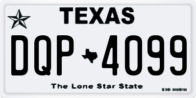 TX license plate DQP4099