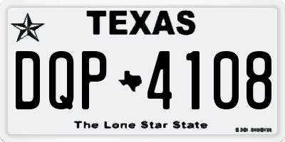 TX license plate DQP4108