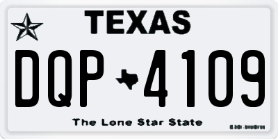 TX license plate DQP4109