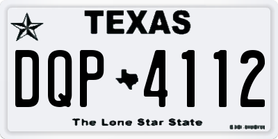 TX license plate DQP4112