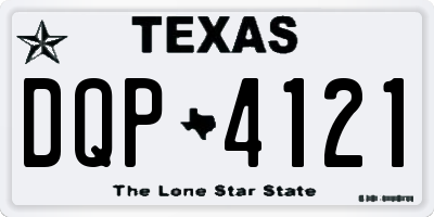 TX license plate DQP4121