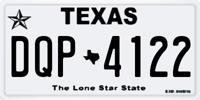 TX license plate DQP4122