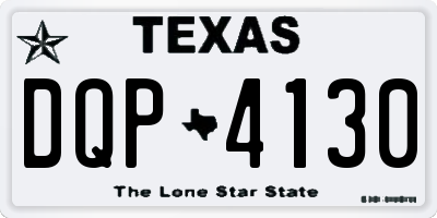 TX license plate DQP4130