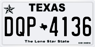 TX license plate DQP4136