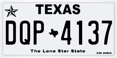 TX license plate DQP4137
