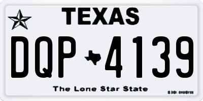 TX license plate DQP4139