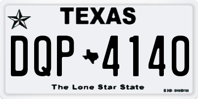 TX license plate DQP4140