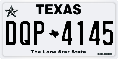 TX license plate DQP4145