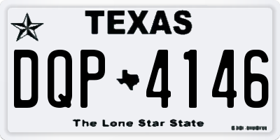 TX license plate DQP4146