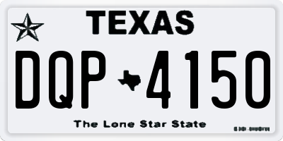 TX license plate DQP4150