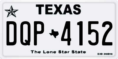 TX license plate DQP4152