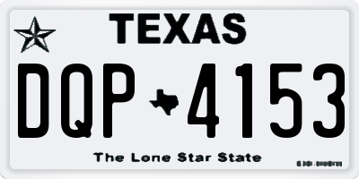 TX license plate DQP4153