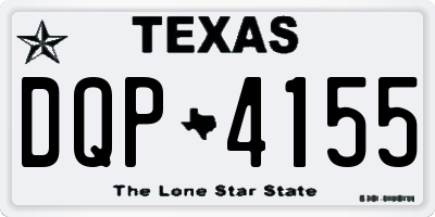 TX license plate DQP4155