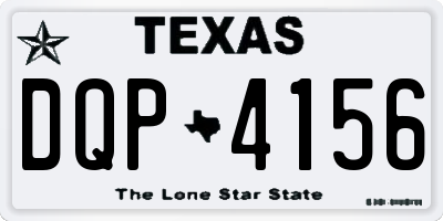 TX license plate DQP4156