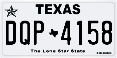 TX license plate DQP4158