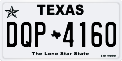 TX license plate DQP4160