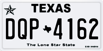 TX license plate DQP4162
