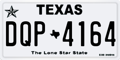 TX license plate DQP4164