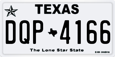 TX license plate DQP4166