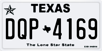TX license plate DQP4169