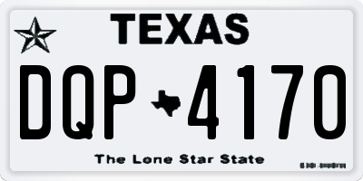TX license plate DQP4170