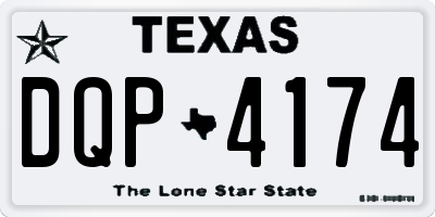 TX license plate DQP4174
