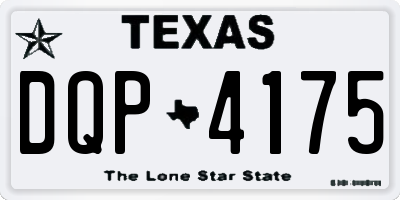 TX license plate DQP4175