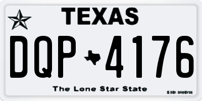 TX license plate DQP4176