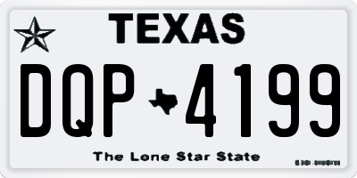 TX license plate DQP4199