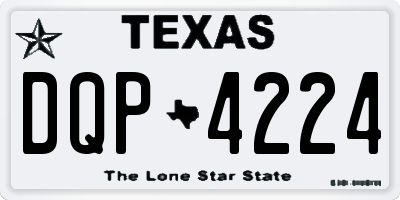 TX license plate DQP4224