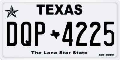 TX license plate DQP4225