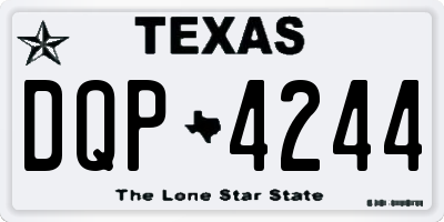 TX license plate DQP4244
