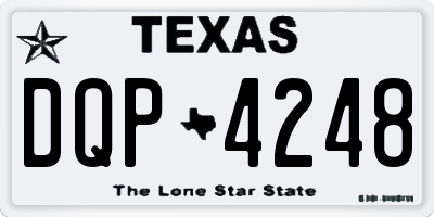 TX license plate DQP4248