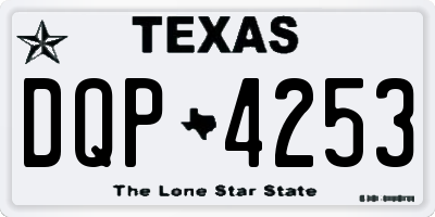 TX license plate DQP4253
