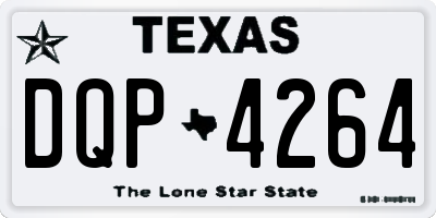 TX license plate DQP4264