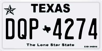 TX license plate DQP4274