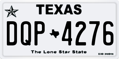 TX license plate DQP4276