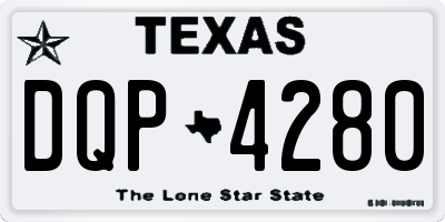 TX license plate DQP4280