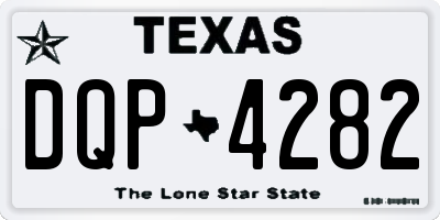 TX license plate DQP4282