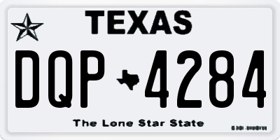 TX license plate DQP4284