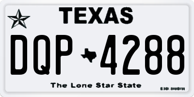 TX license plate DQP4288