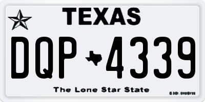 TX license plate DQP4339