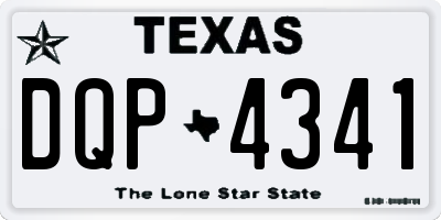 TX license plate DQP4341