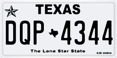 TX license plate DQP4344