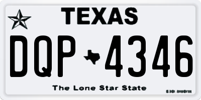 TX license plate DQP4346
