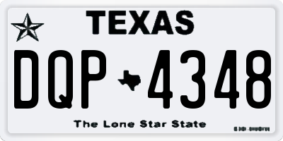 TX license plate DQP4348