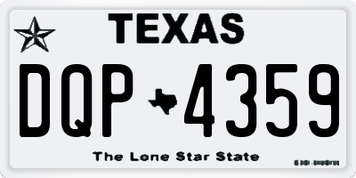 TX license plate DQP4359