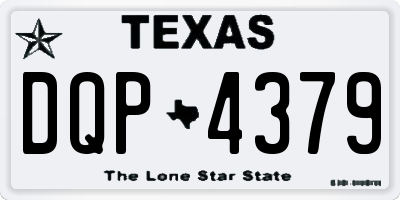 TX license plate DQP4379